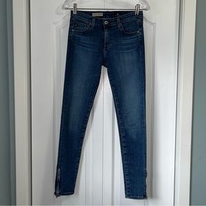 ADRIANO GOLDSCHMIED women’s size 26 Skinny Ankle Zip denim Jeans Anthropologie